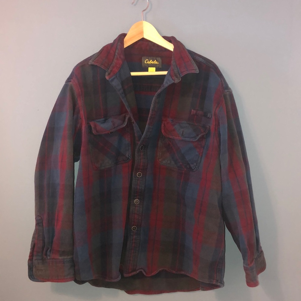 Mens Cabela’s 2XLT Button Down Flannel